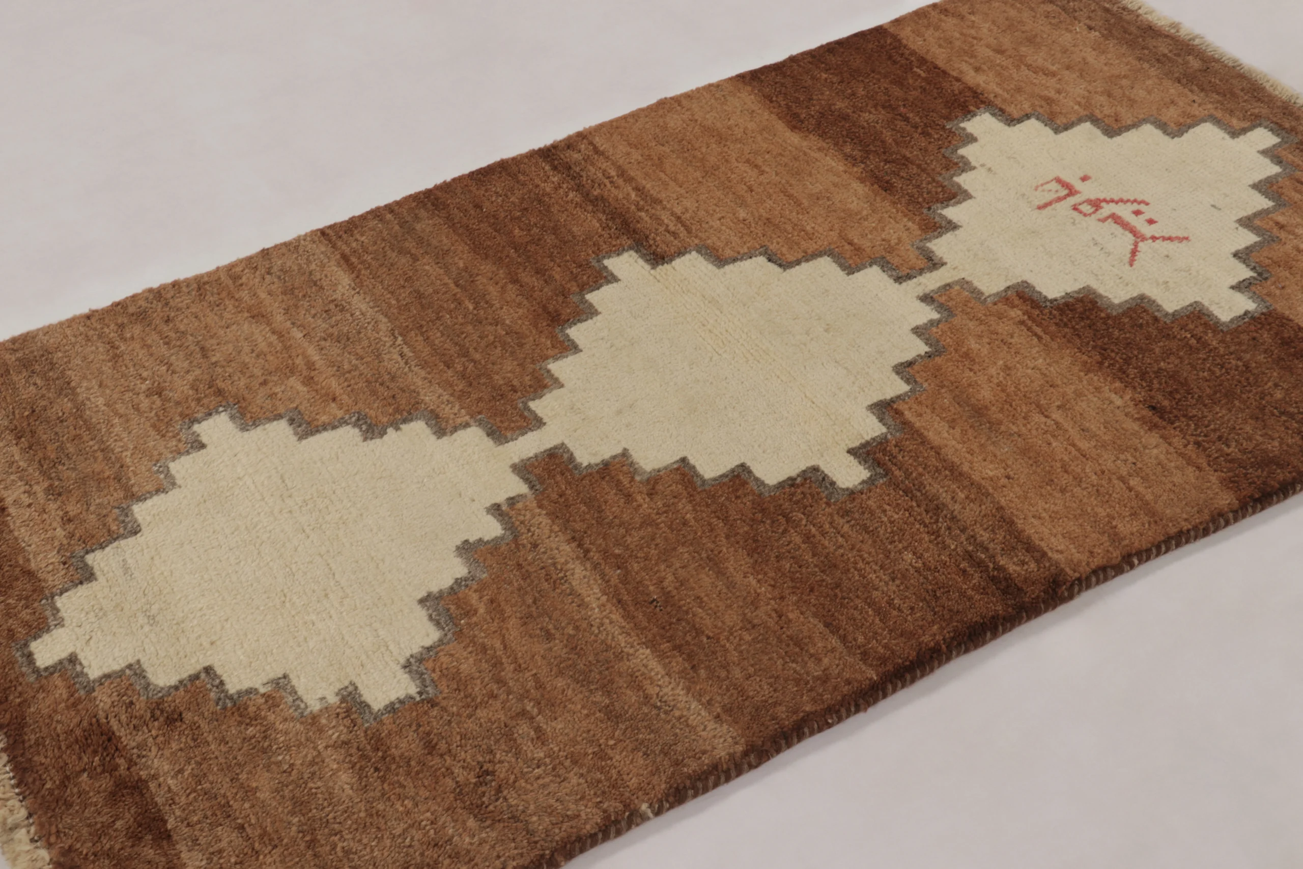 Vintage Persian Gabbeh Runner Rug