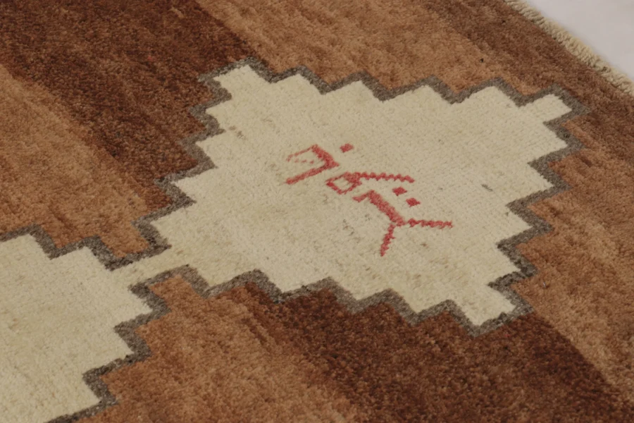 Vintage Persian Gabbeh Runner Rug