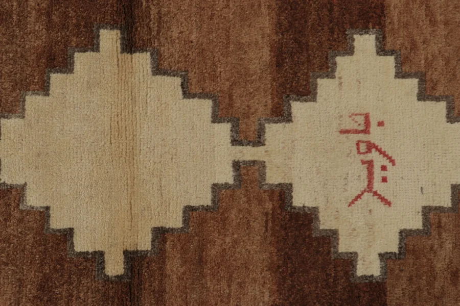 Vintage Persian Gabbeh Runner Rug