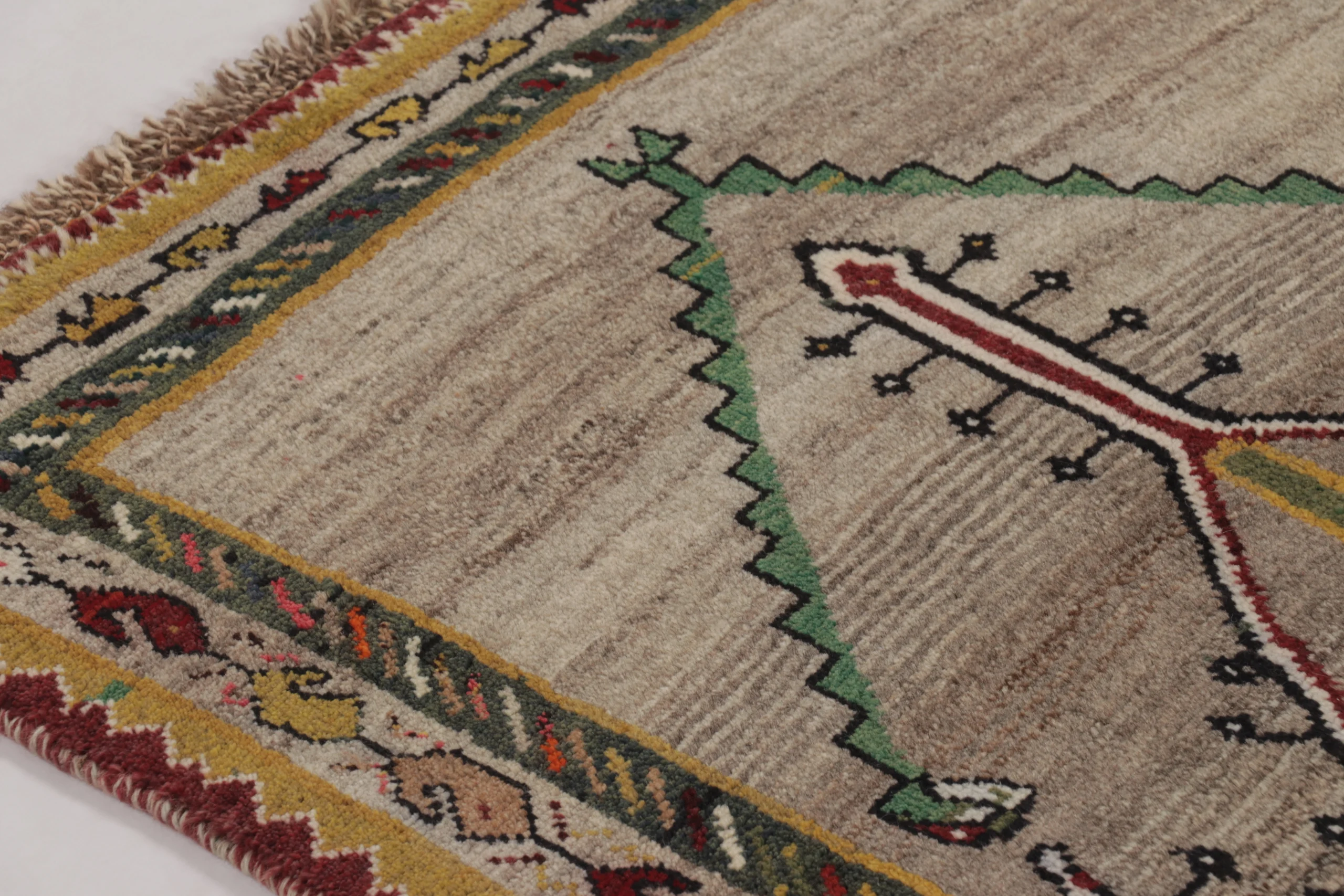 Vintage Persian Gabbeh Runner Rug