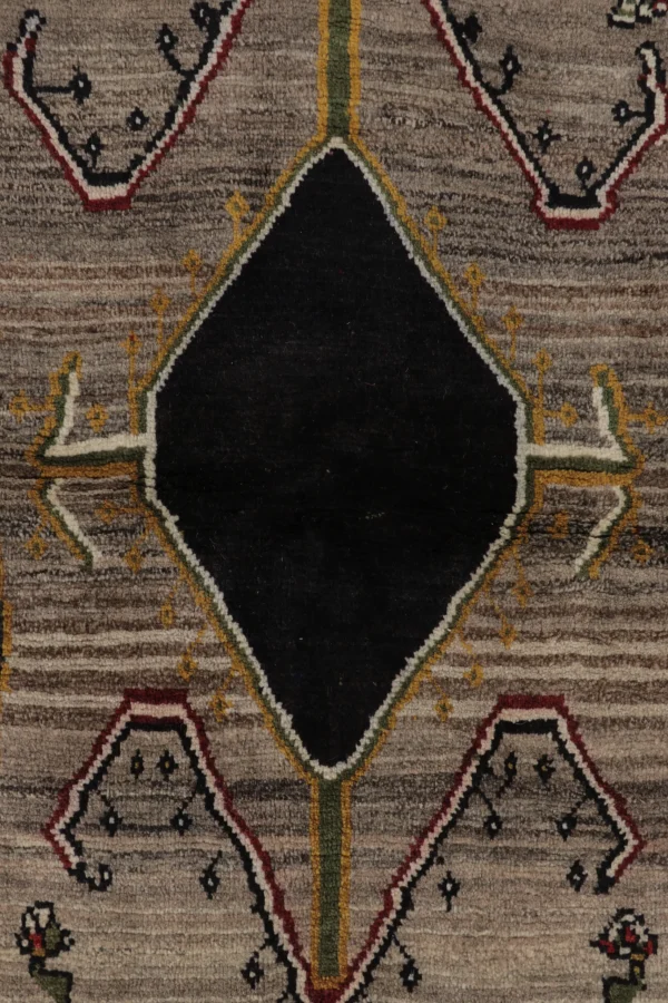 Vintage Persian Gabbeh Runner Rug