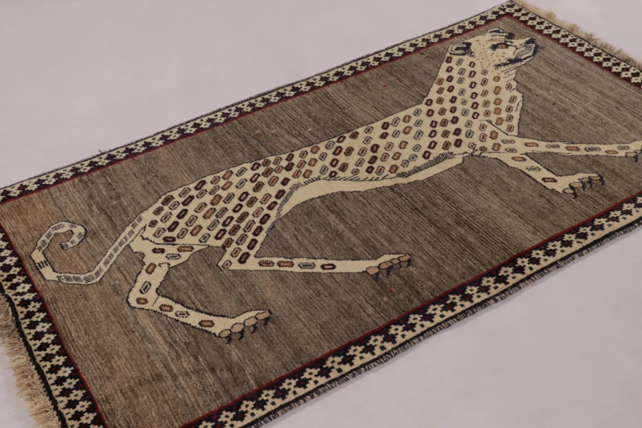 Vintage Persian Gabbeh Runner Rug