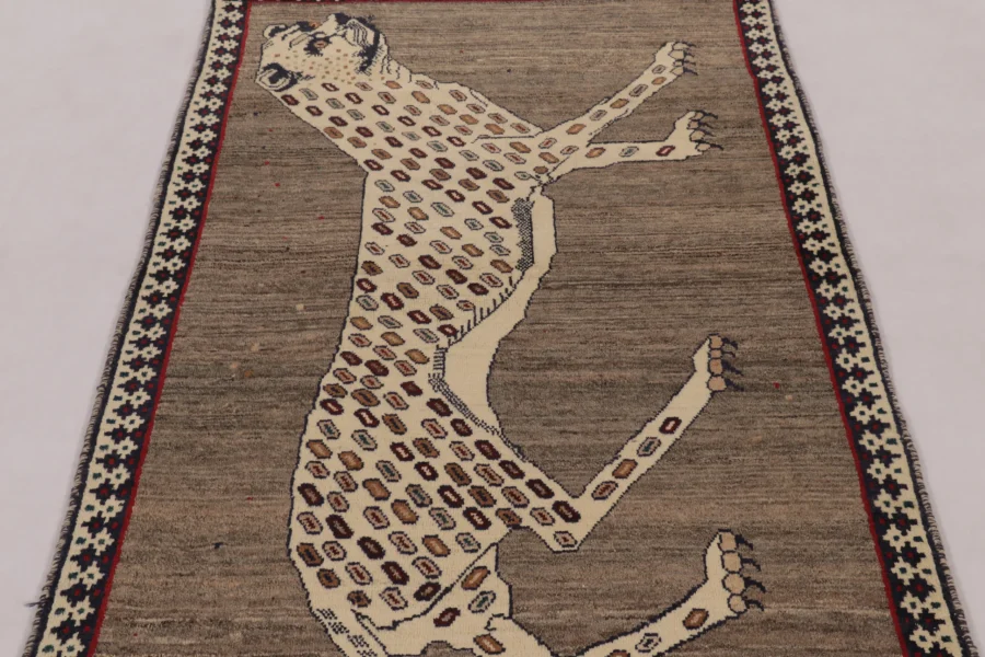 Vintage Persian Gabbeh Runner Rug