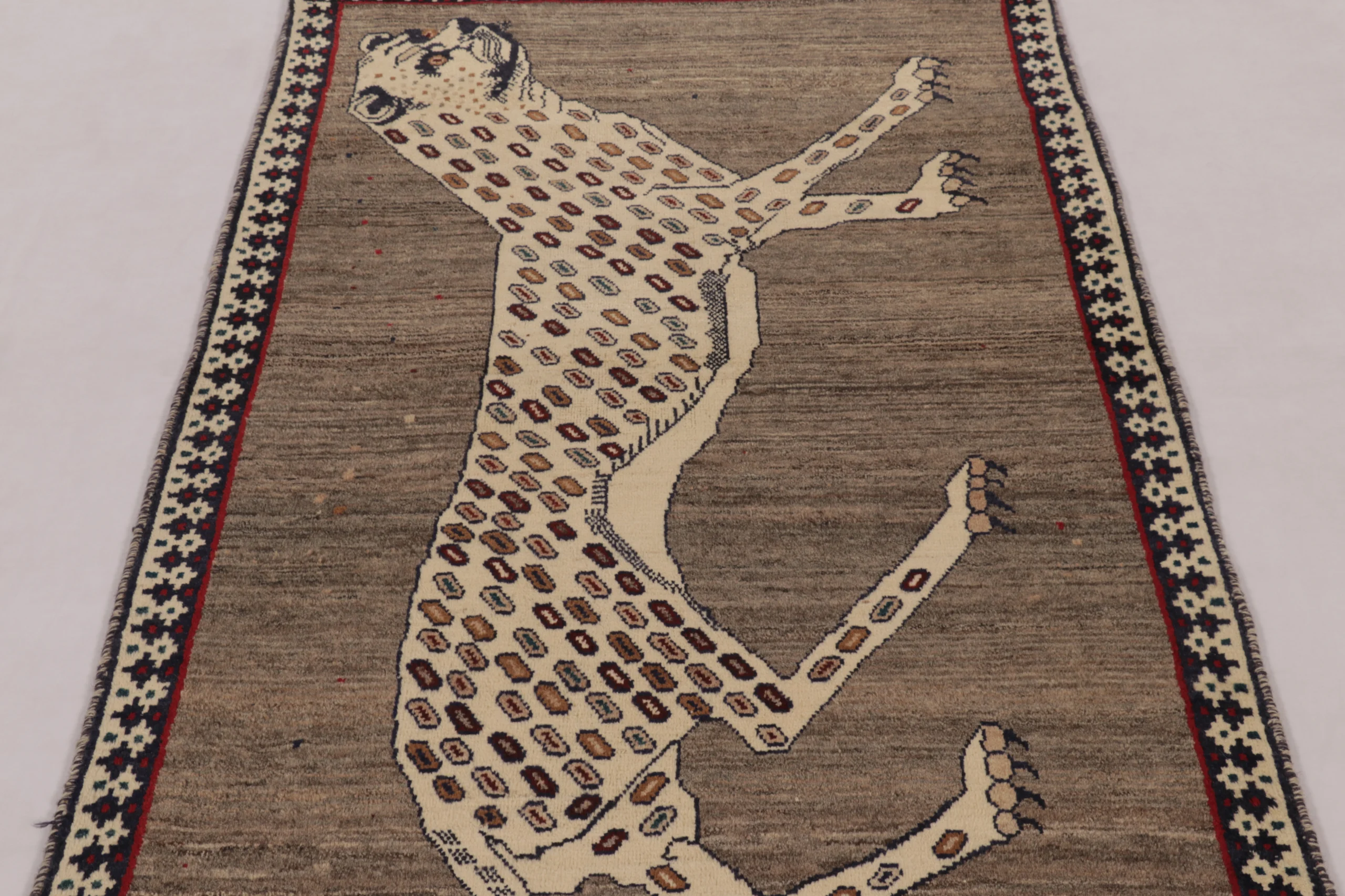 Vintage Persian Gabbeh Runner Rug