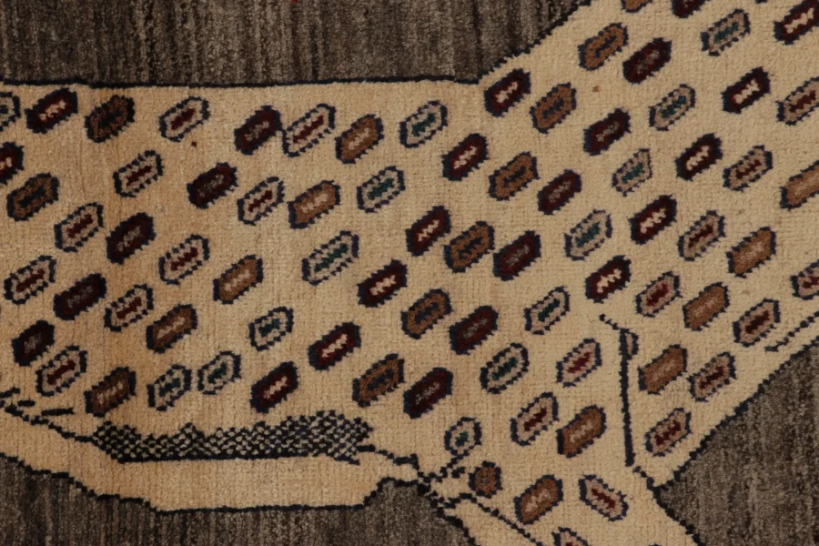 Vintage Persian Gabbeh Runner Rug
