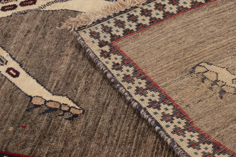Vintage Persian Gabbeh Runner Rug