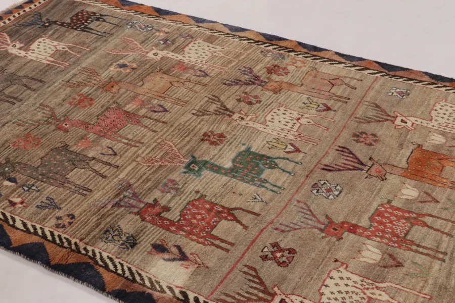 Vintage Persian Gabbeh Rug