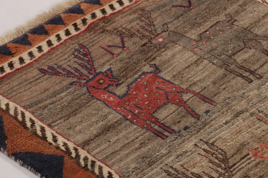 Vintage Persian Gabbeh Rug