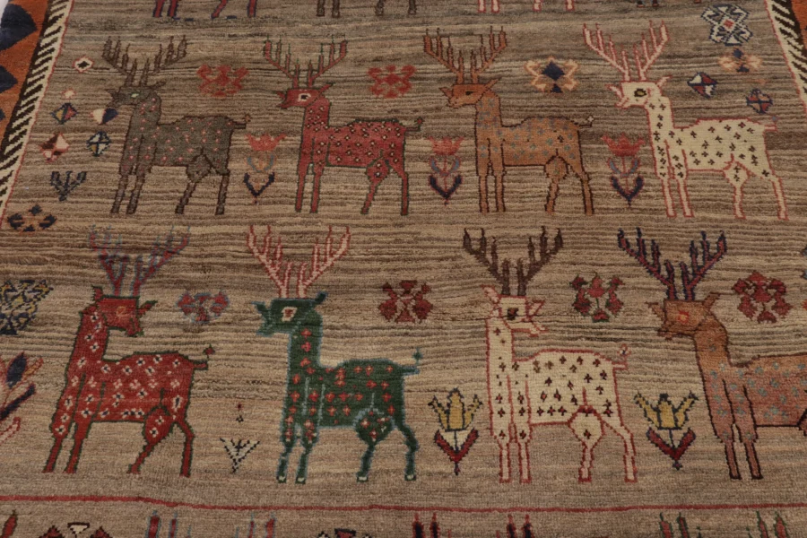 Vintage Persian Gabbeh Rug
