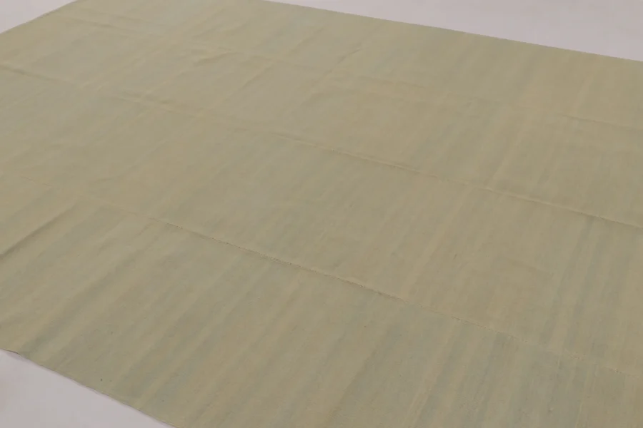 Hover image of Rug & Kilim’s Contemporary Rez Kilim in Brown and Teal Textural Stripes