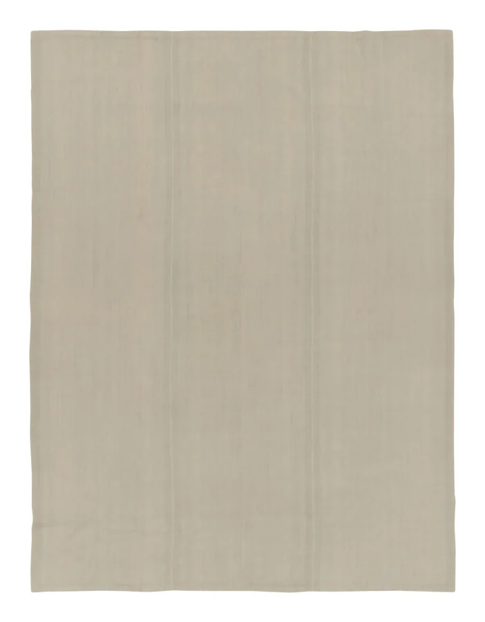 Hover image of Rug & Kilim’s Contemporary Textural Solid Kilim in Beige and Gold Tones