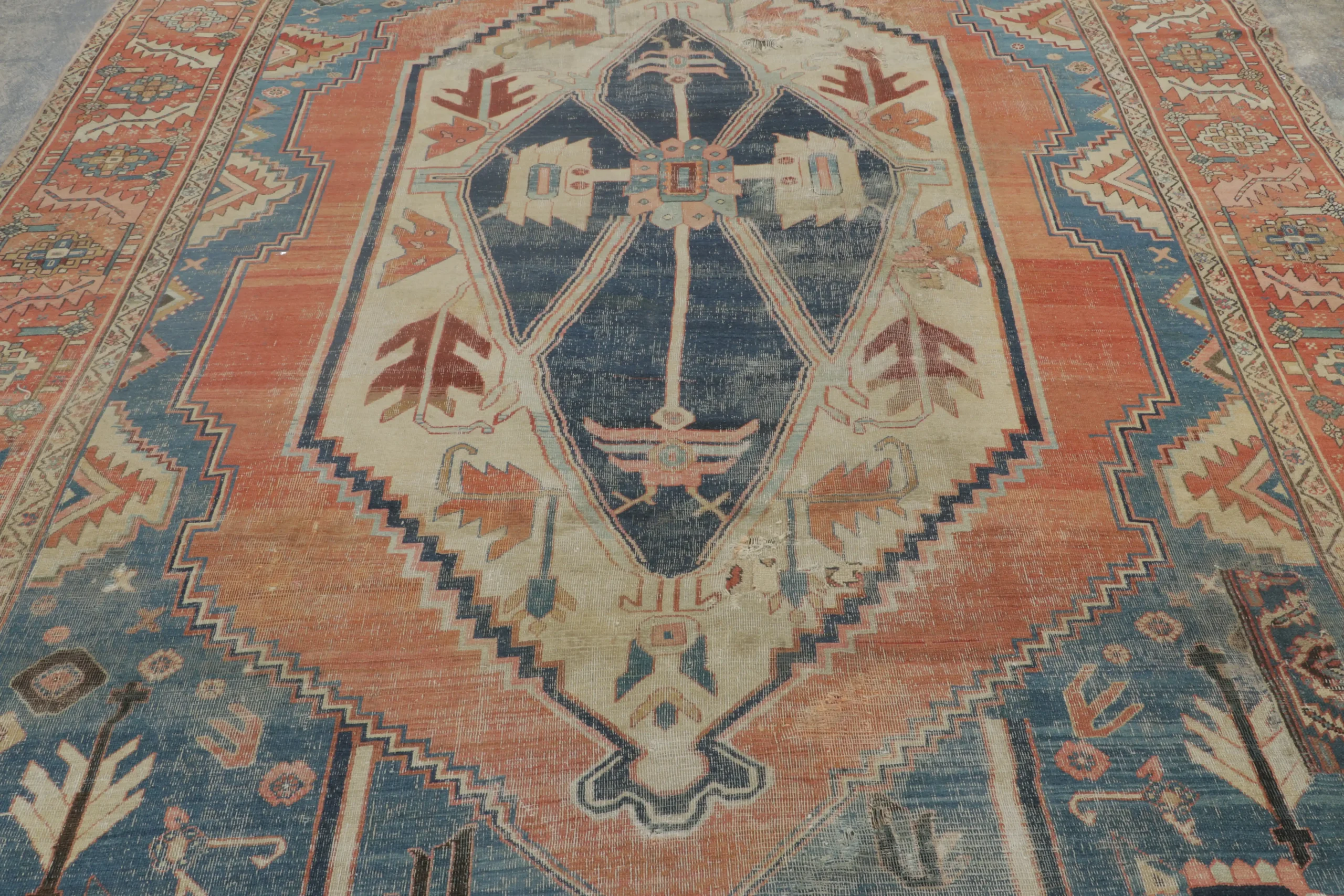 Antique Bakshaish Rug