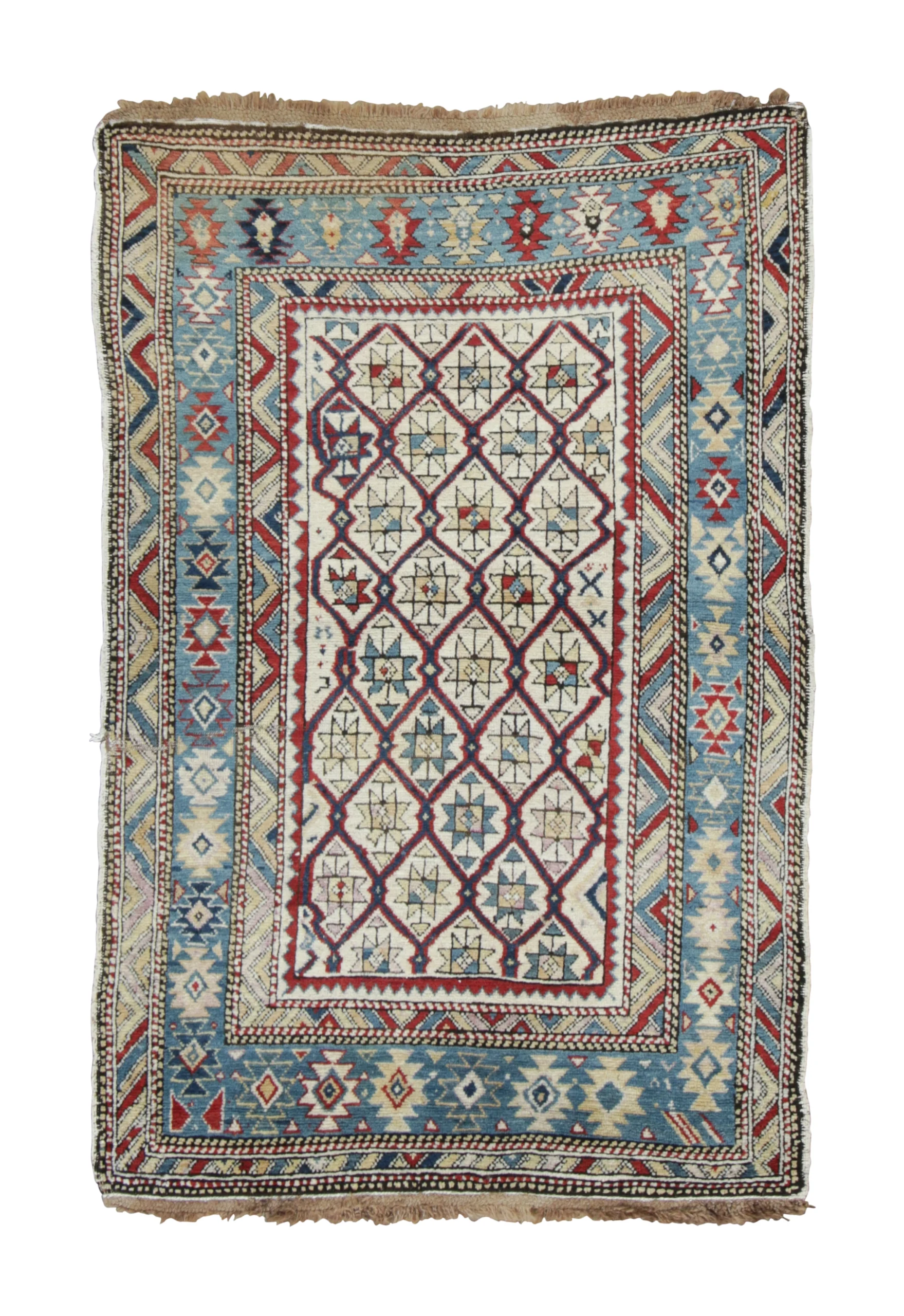 Vintage Shirvan Square Rug