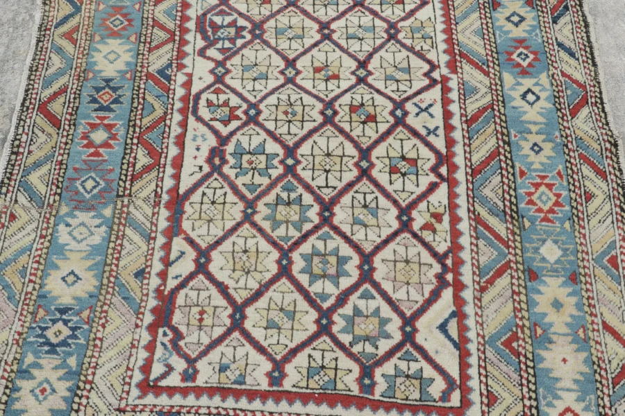 Vintage Shirvan Square Rug