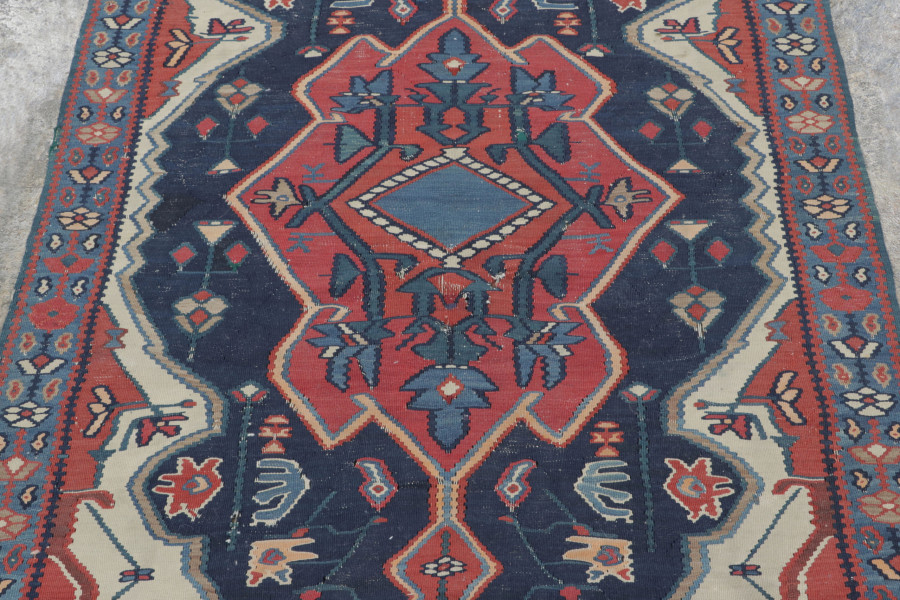 Antique Bidjar Medallion Kilim