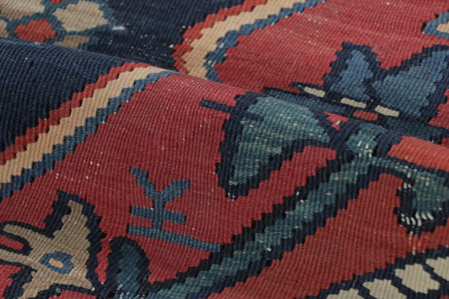Antique Bidjar Medallion Kilim