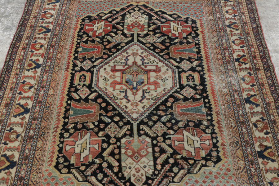 Antique Qashqai Tribal Rug