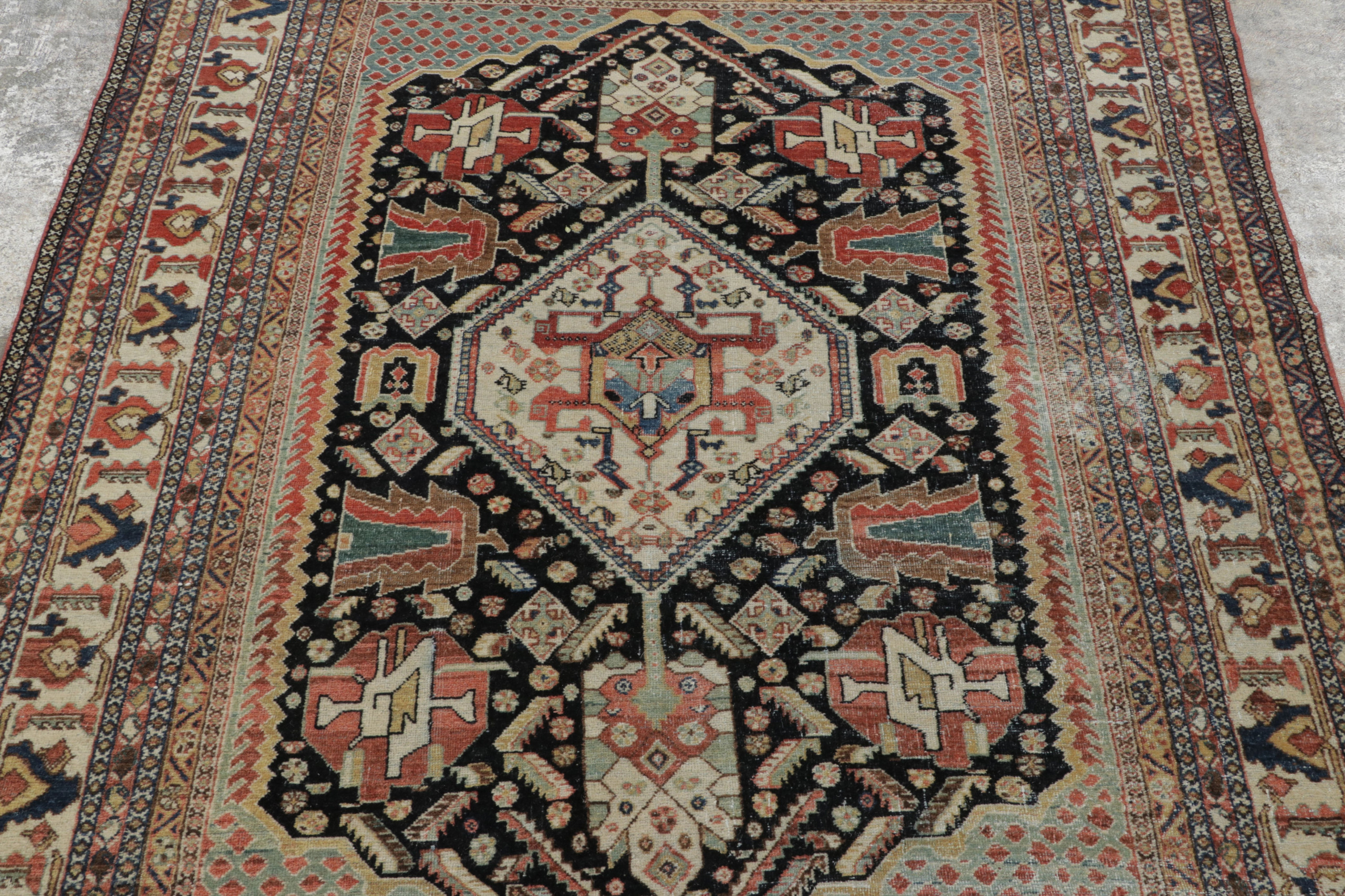 Antique Qashqai Tribal Rug