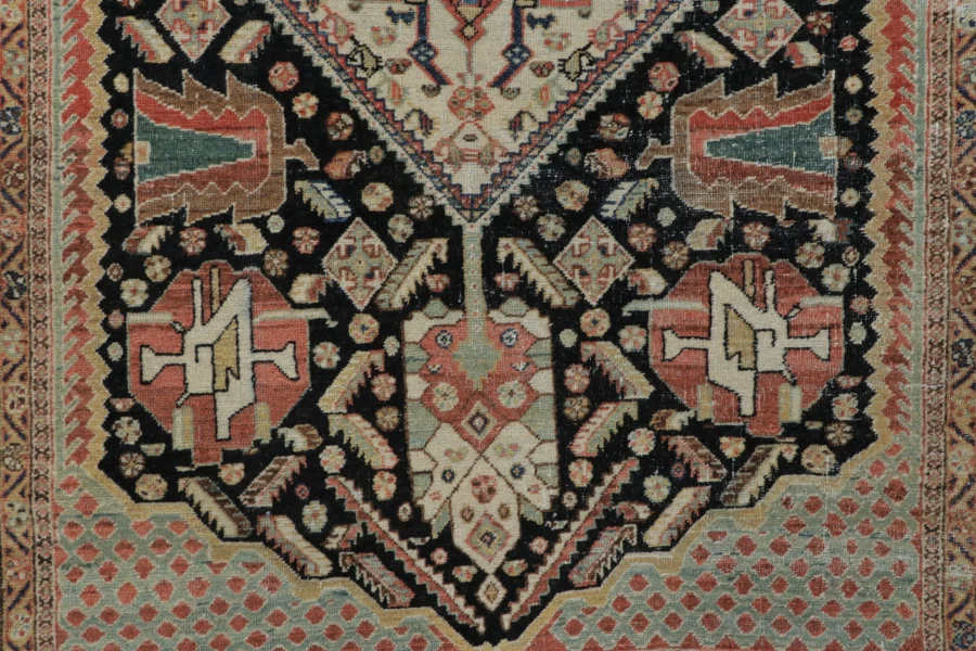 Antique Qashqai Tribal Rug