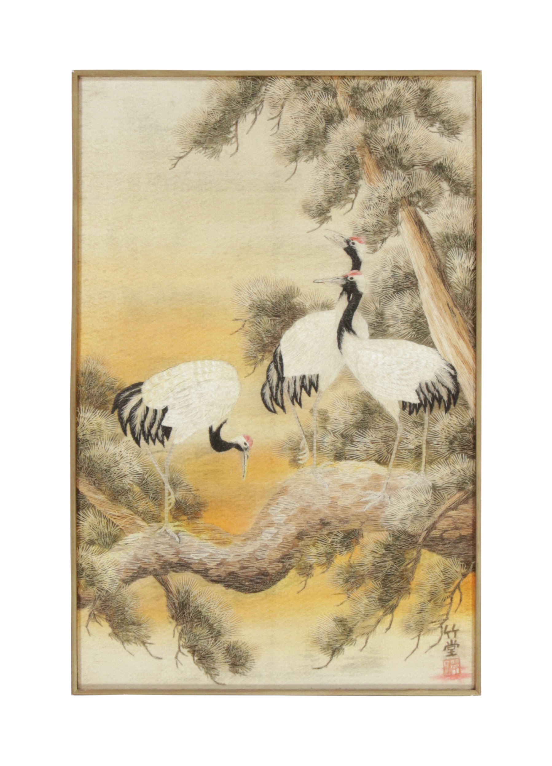 Antique Pictorial Tapestry Runner