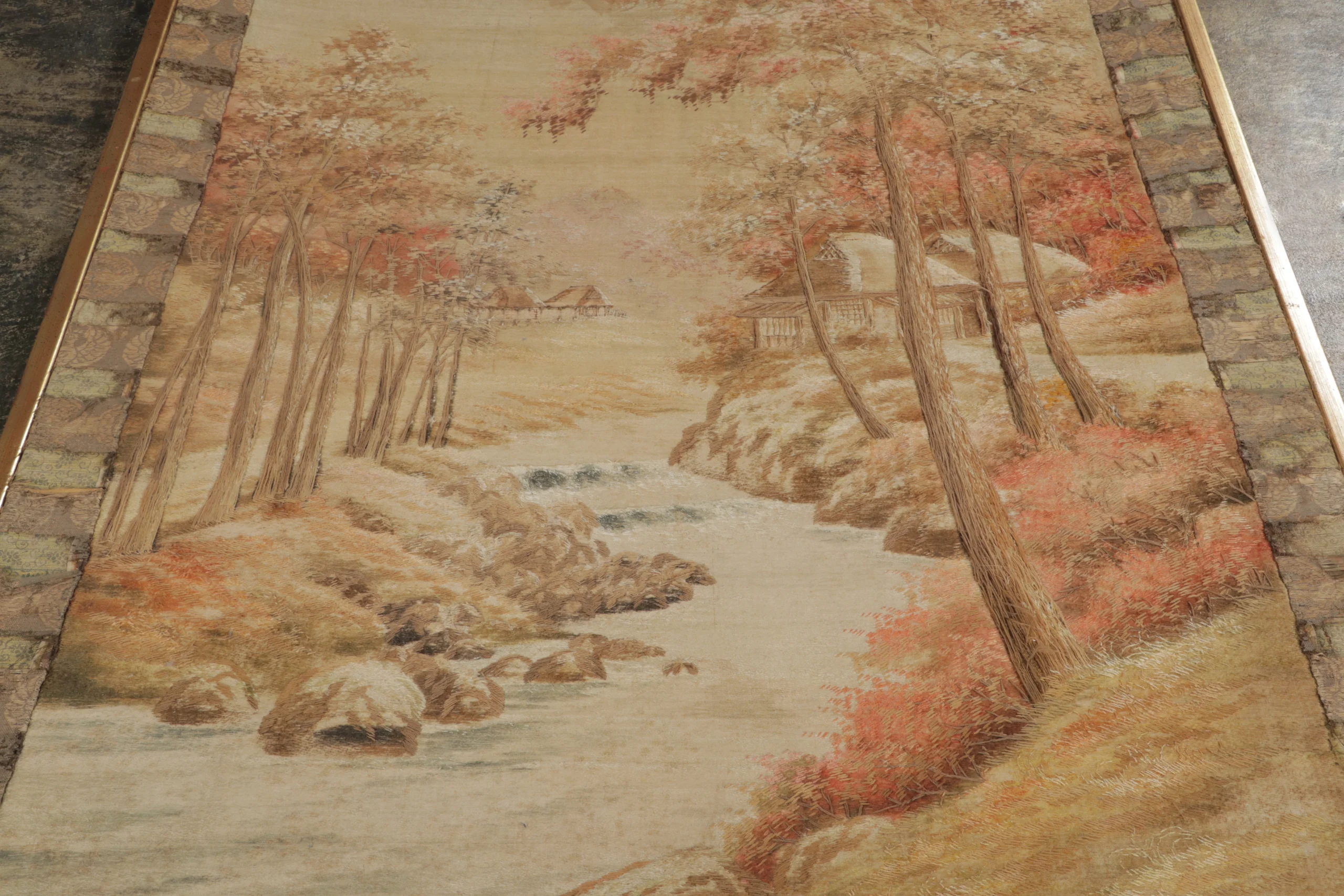 Antique Pictorial Tapestry Rug