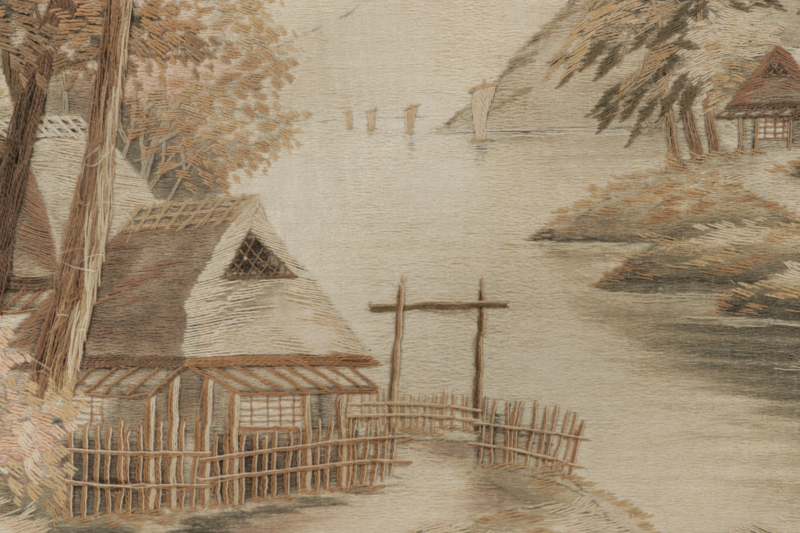 Antique Pictorial Tapestry