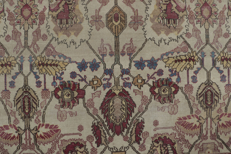 Oversized Antique Agra Rug