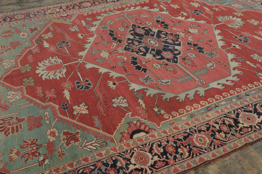 Antique Persian Serapi Rug