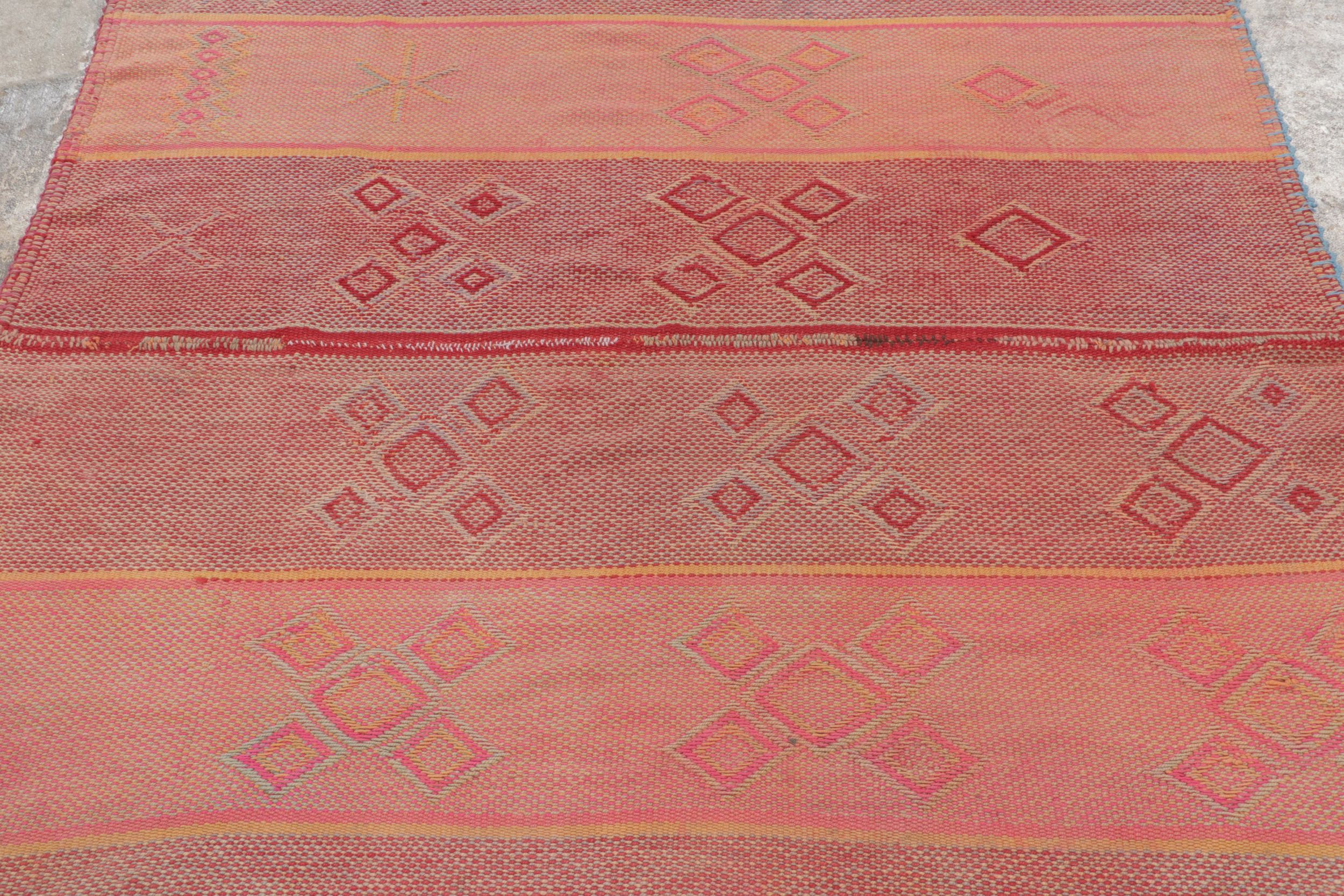 Vintage Peruvian Square Kilim