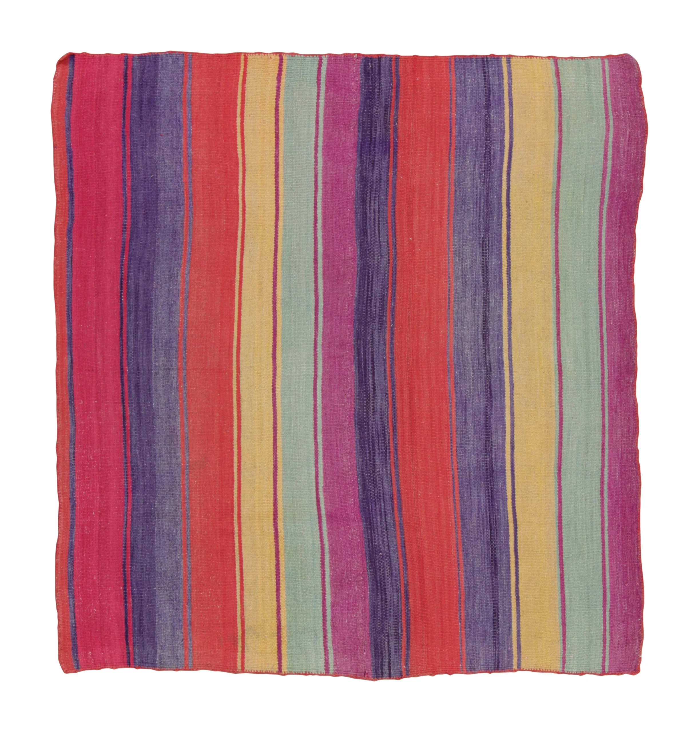 Vintage Peruvian Square Kilim