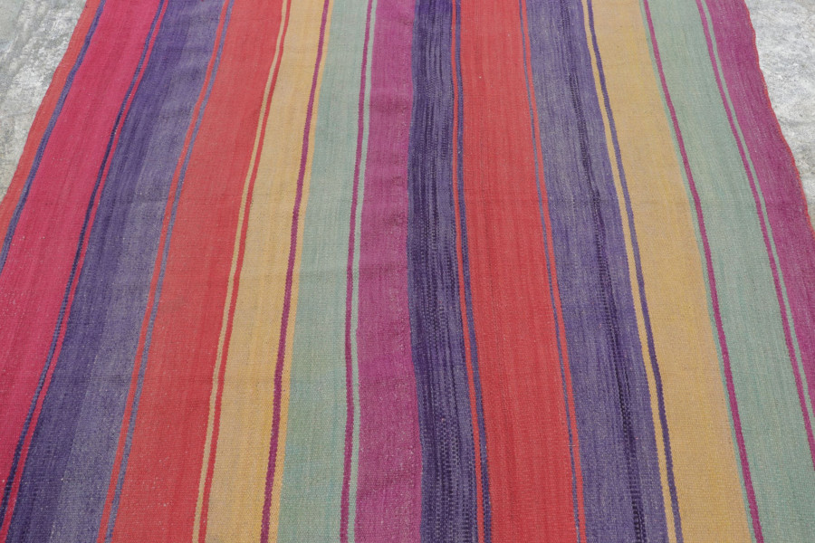 Vintage Peruvian Square Kilim