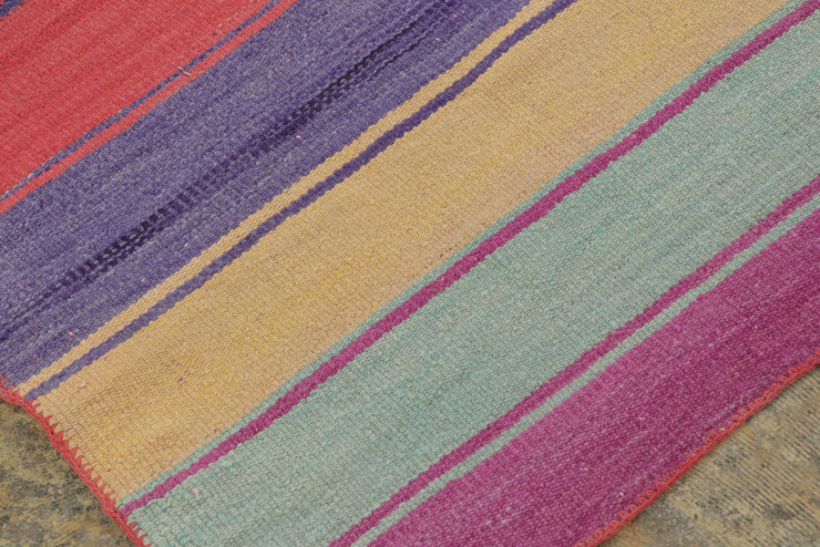 Vintage Peruvian Square Kilim