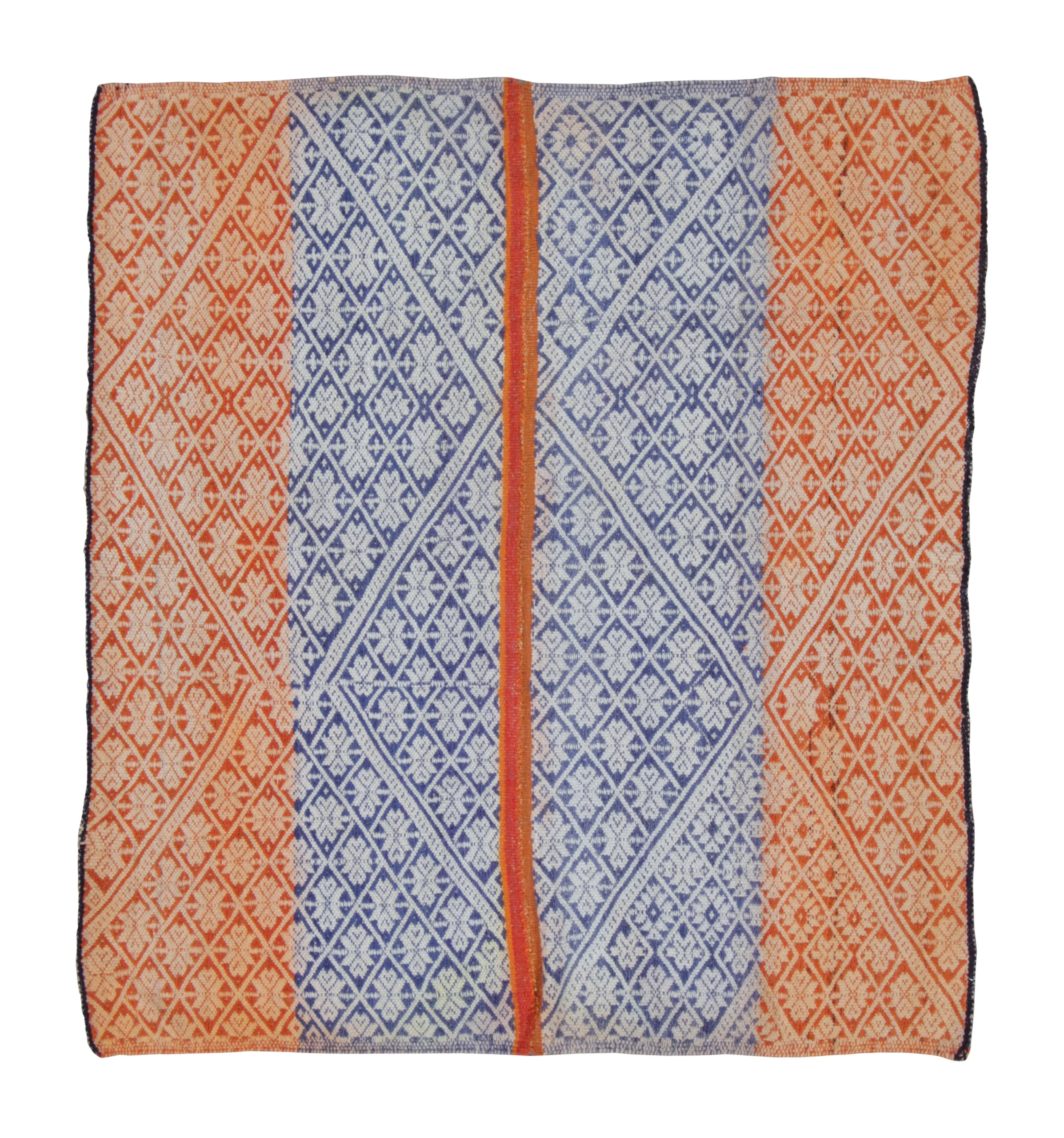 Vintage Peruvian Square Kilim