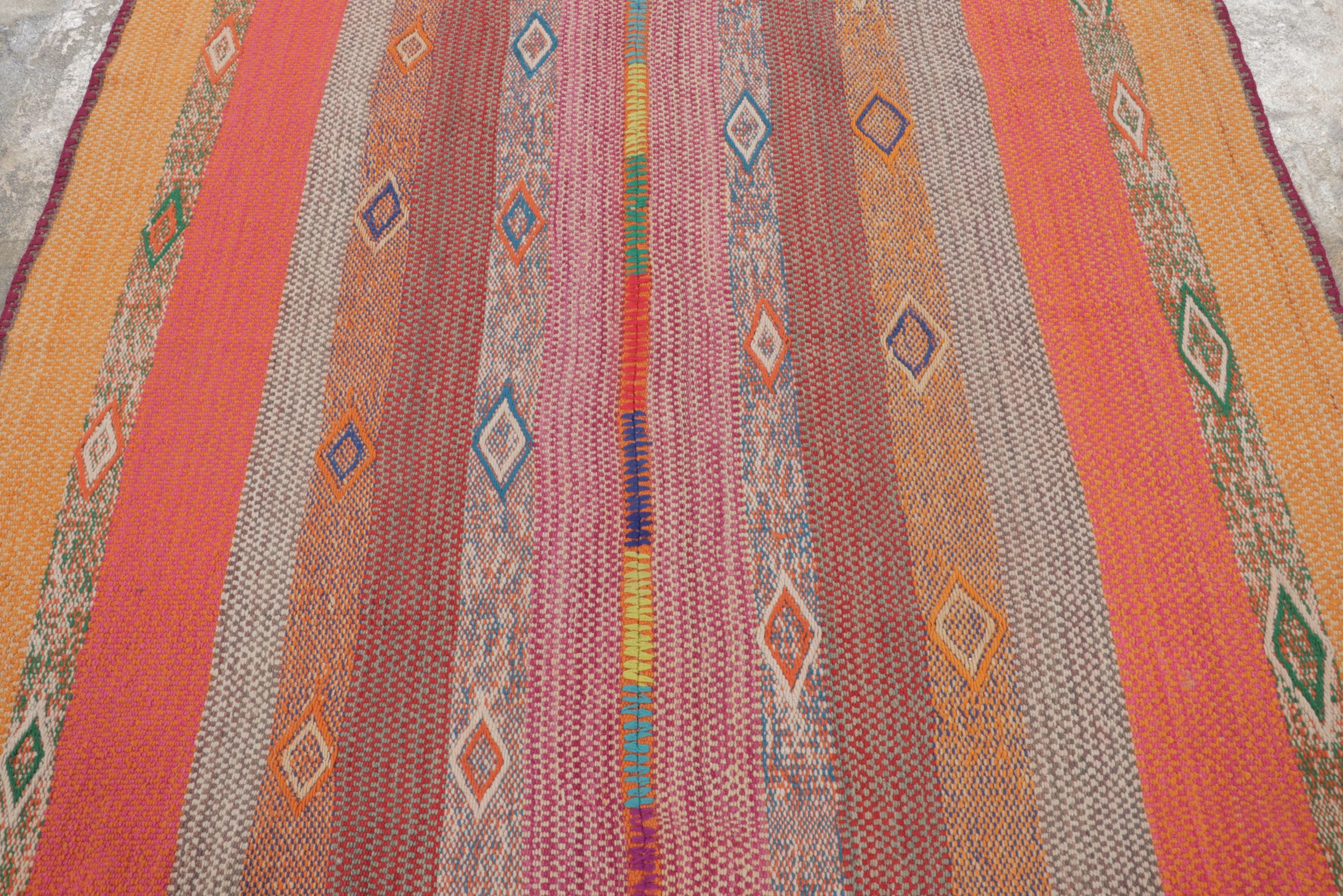 Vintage Peruvian Square Kilim