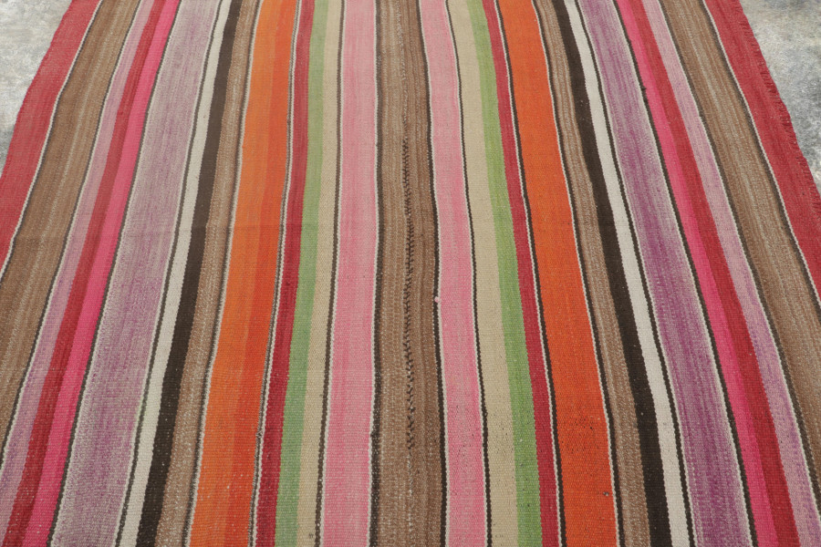 Vintage Peruvian Square Kilim