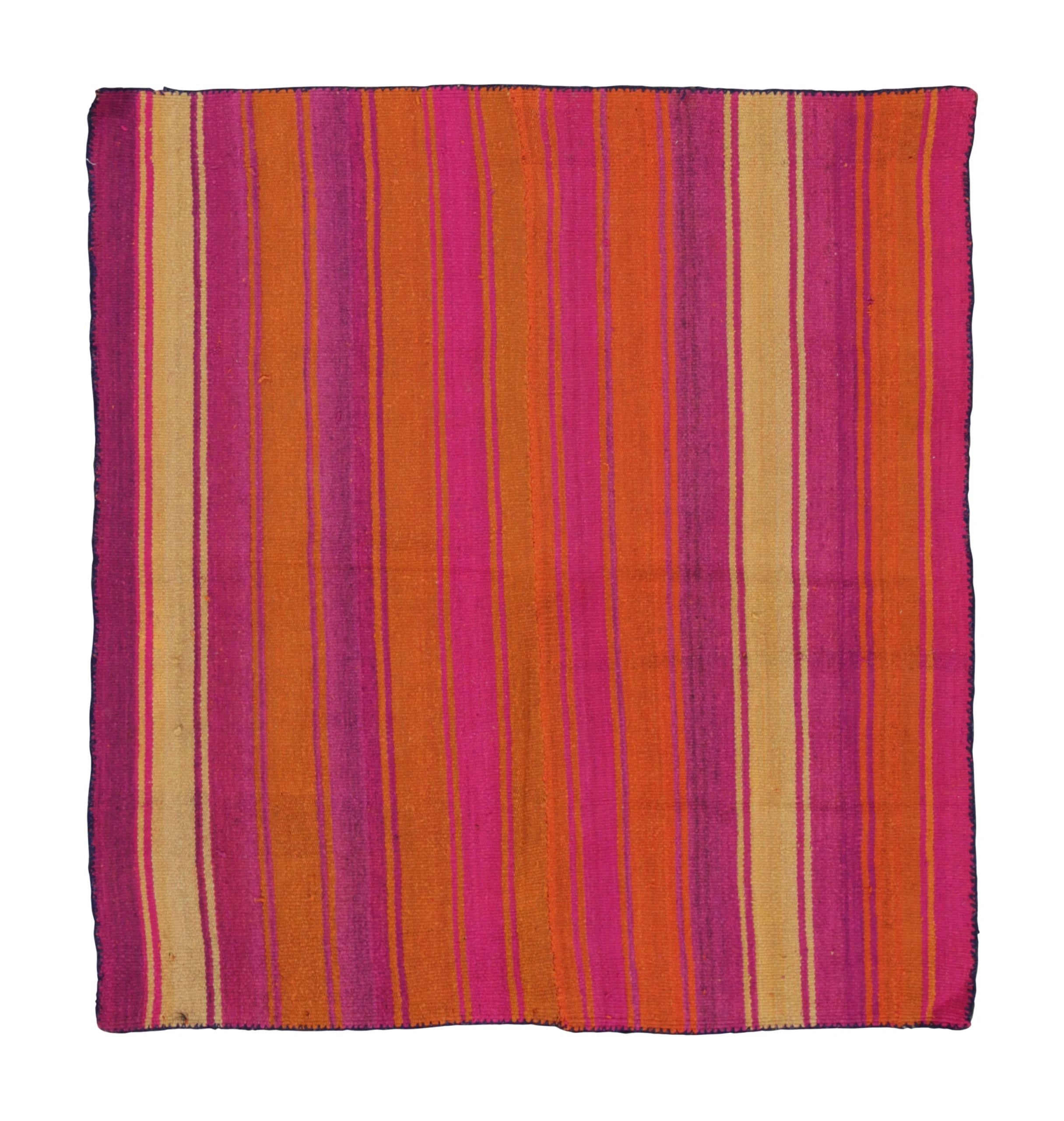 Vintage Peruvian Square Kilim
