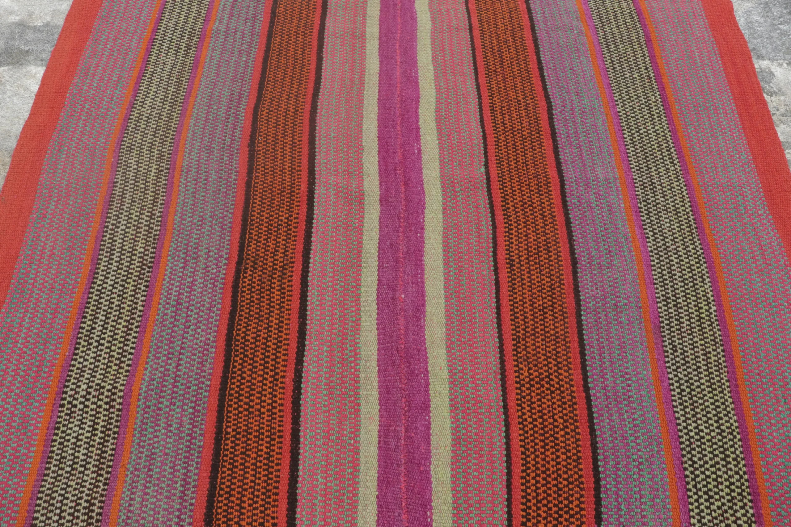 Vintage Peruvian Square Kilim