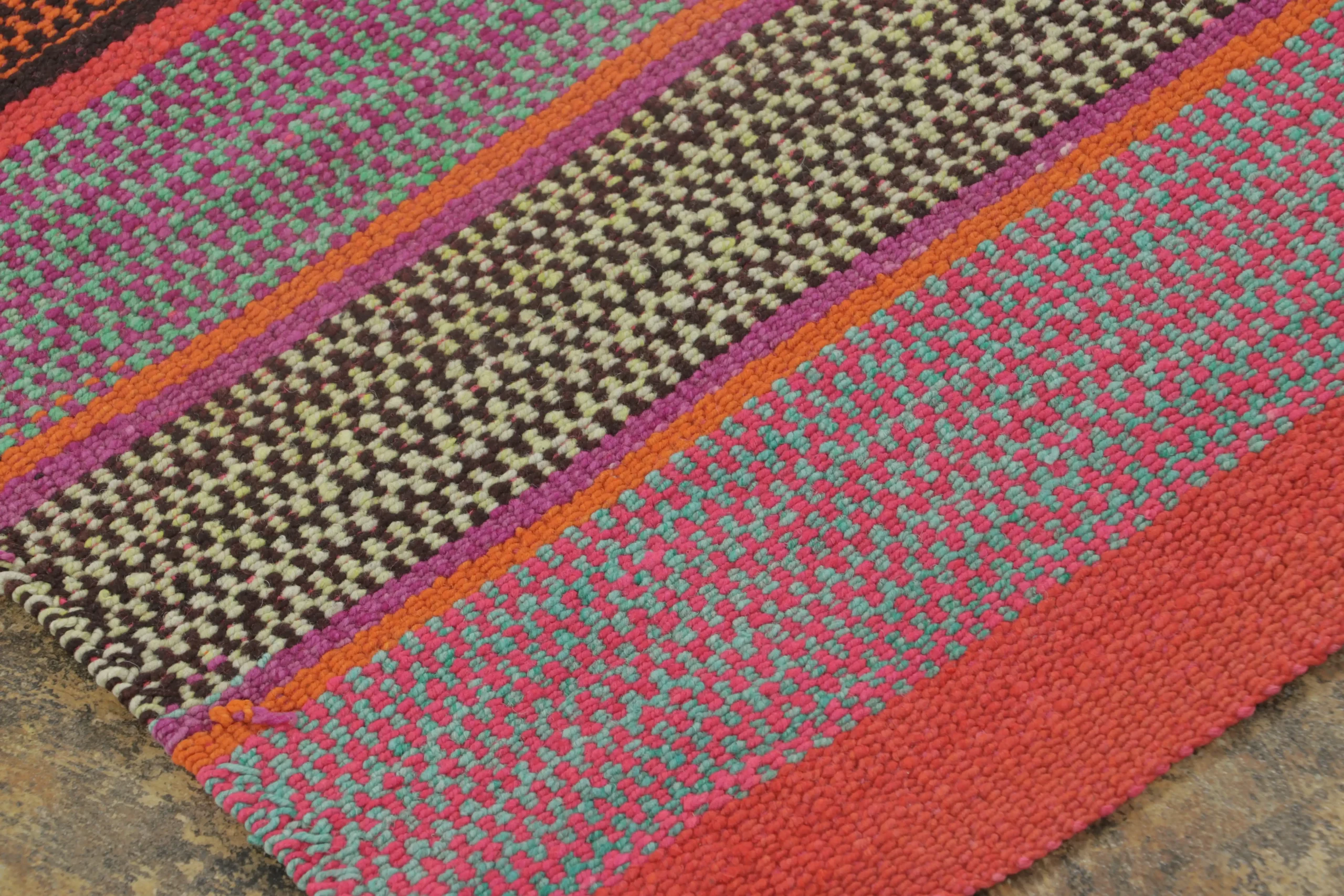 Vintage Peruvian Square Kilim