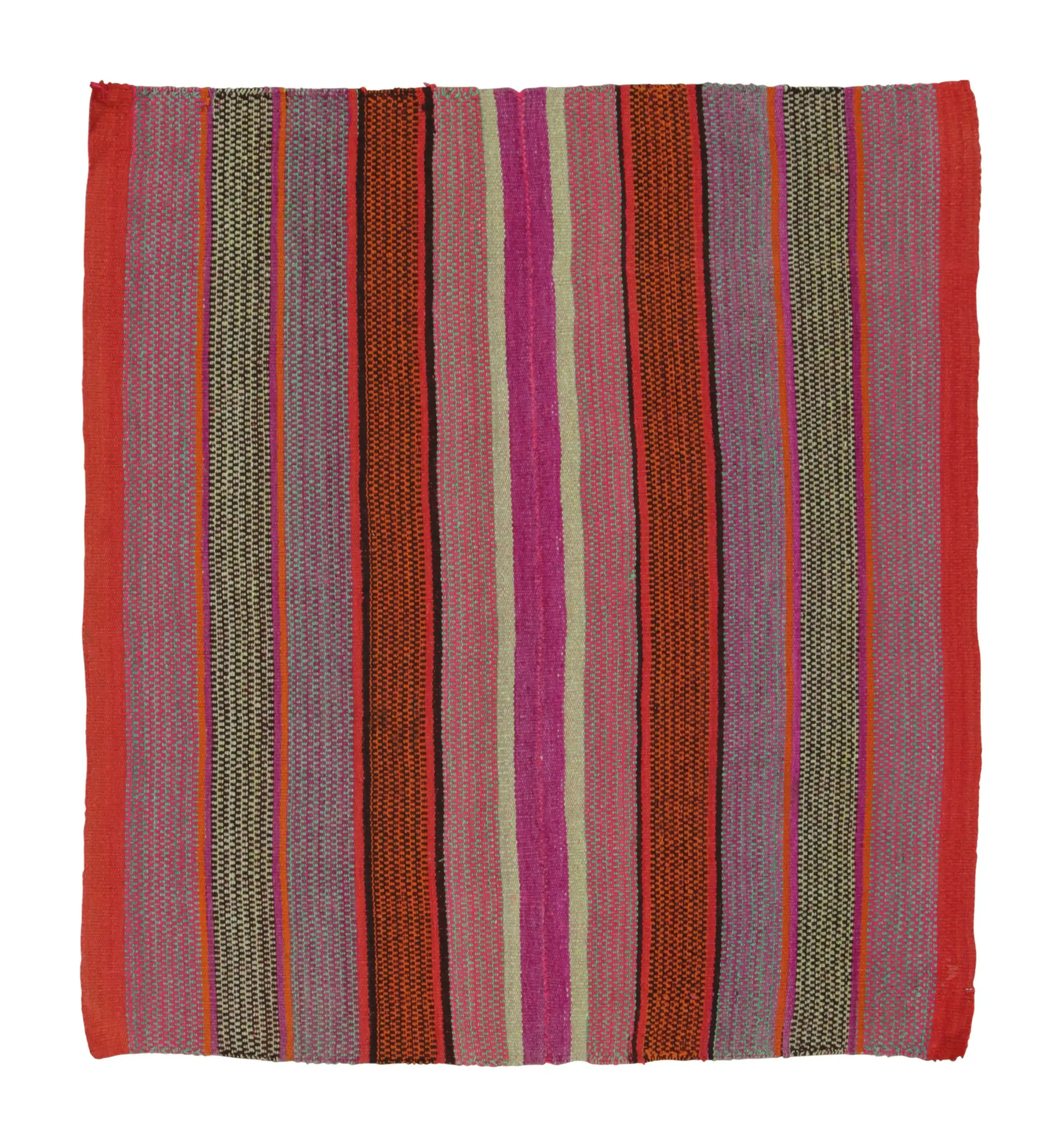 Vintage Peruvian Square Kilim