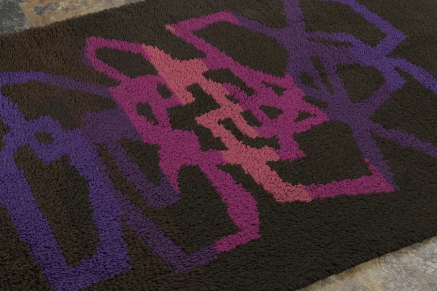 Vintage Scandinavian Rya Rug