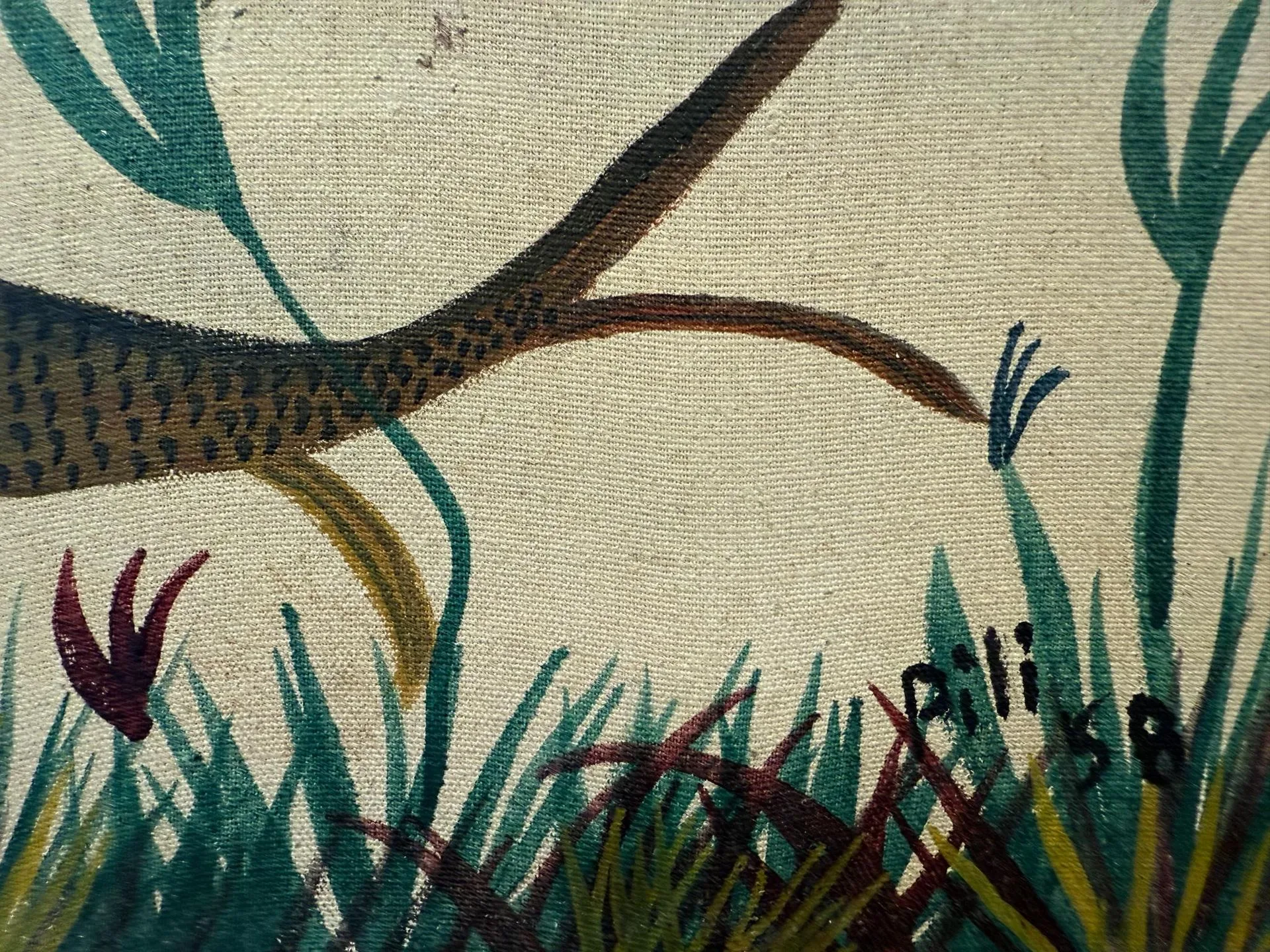 Vintage French Pictorial Tapestry
