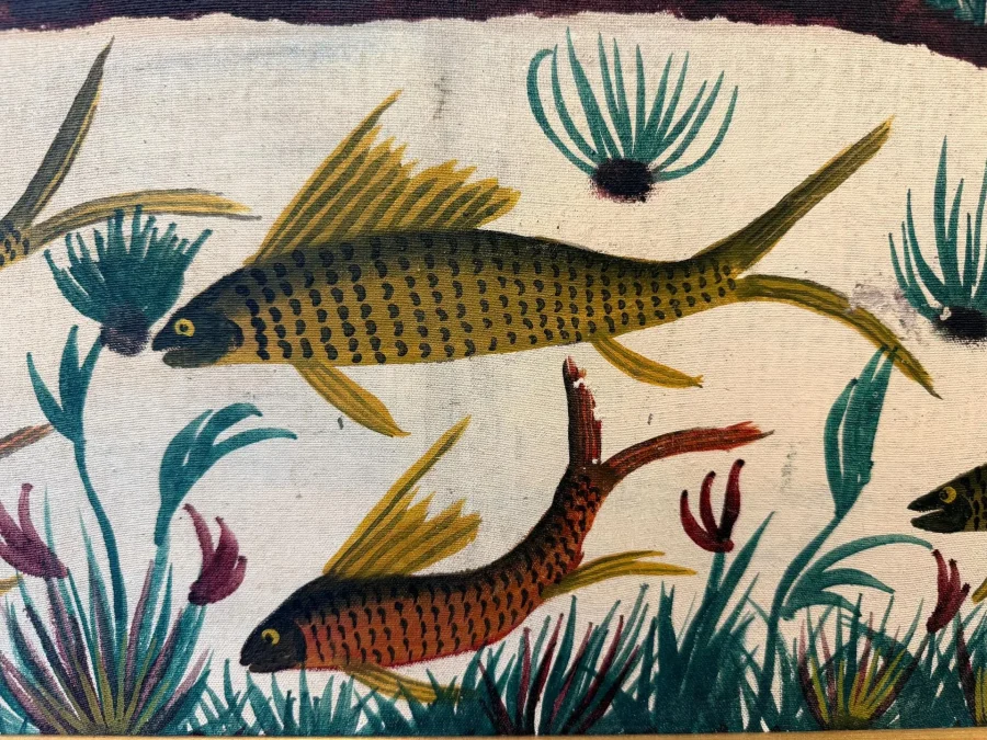 Vintage French Pictorial Tapestry