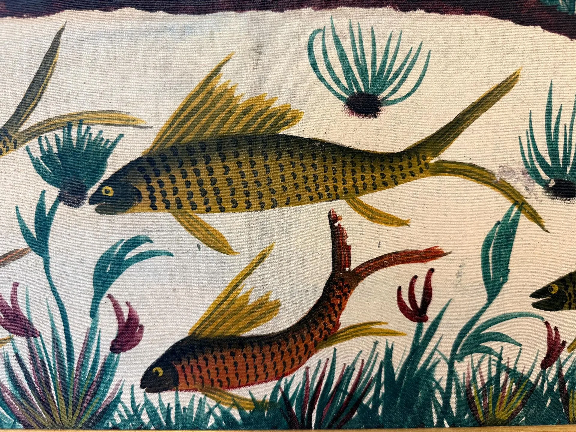 Vintage French Pictorial Tapestry
