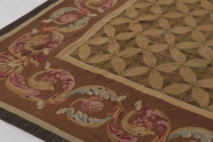 Antique Oversized Aubusson Rug