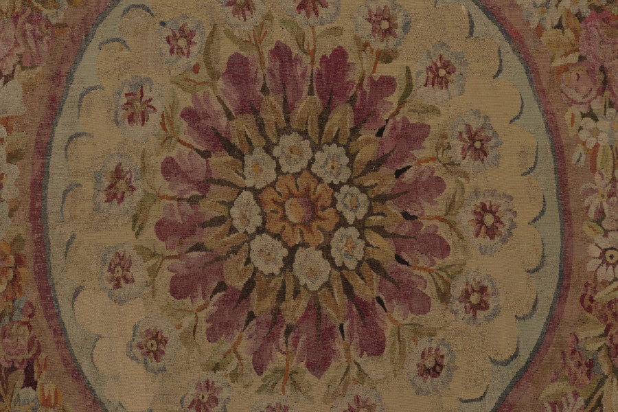 Antique Oversized Aubusson Rug