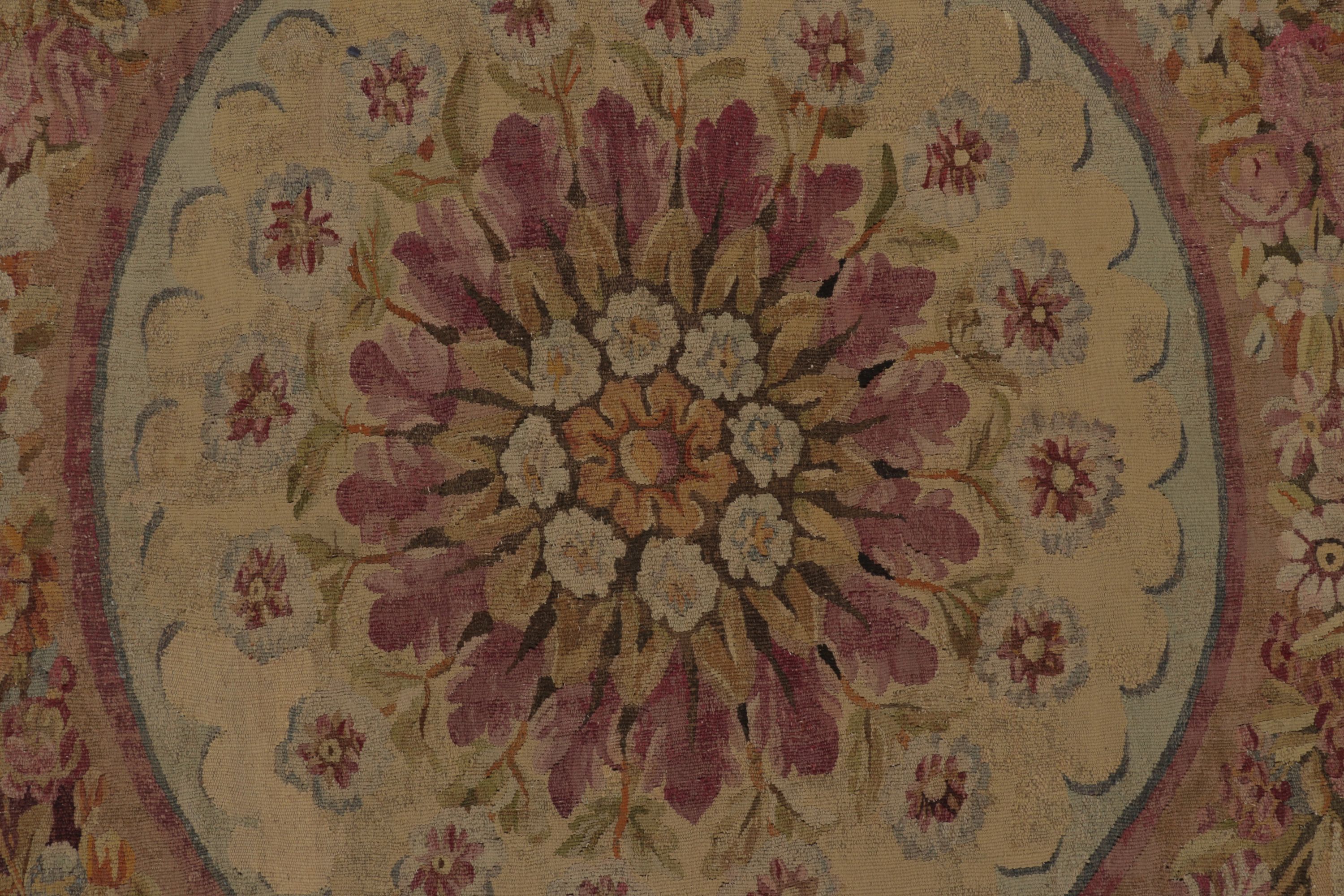 Antique Oversized Aubusson Rug