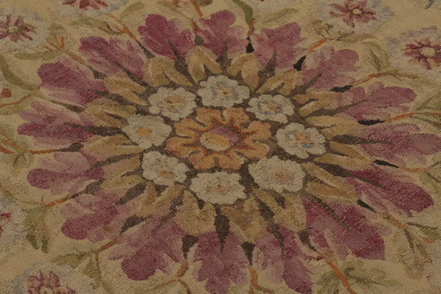 Antique Oversized Aubusson Rug
