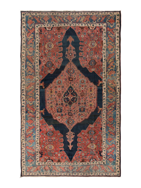 Antique Oversized Bidjar Rug