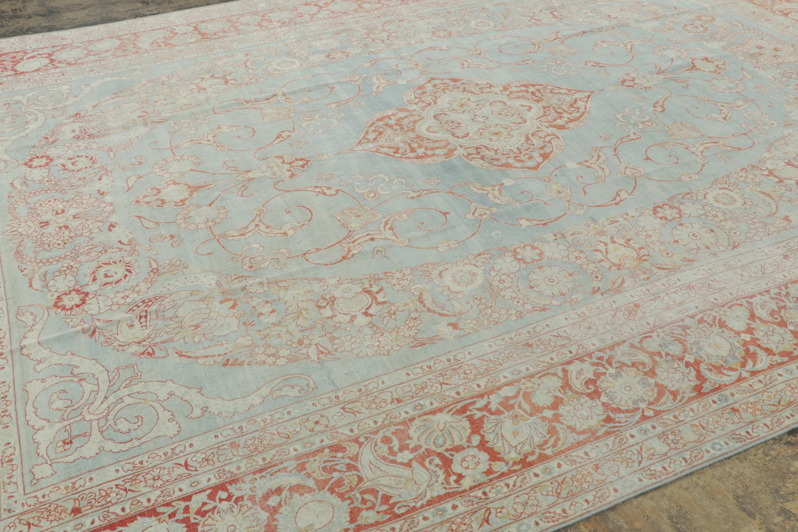 Antique Tabriz Medallion Rug