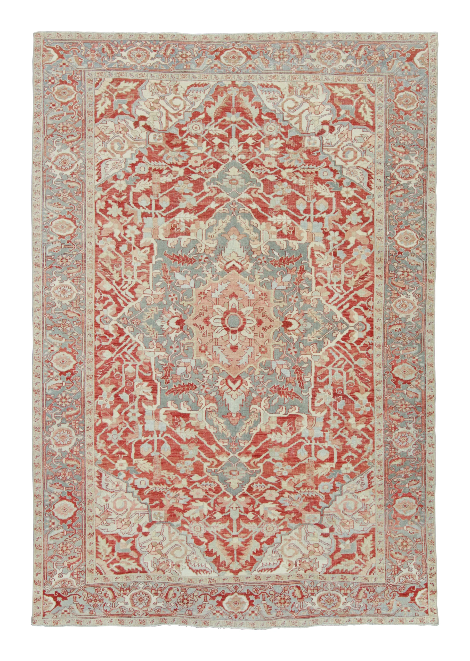 Antique Heriz Floral Rug